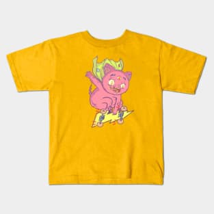 Thunder Skate Cat! Kids T-Shirt